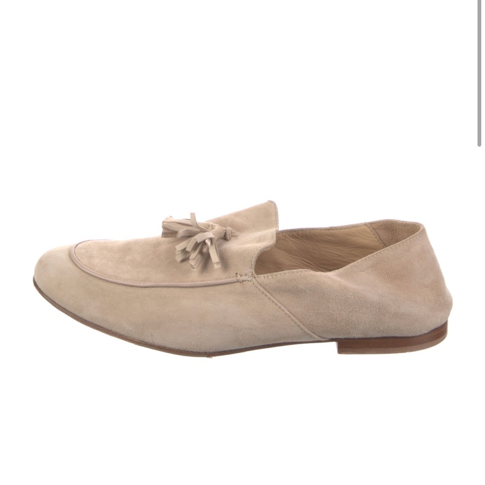 Ann Mashburn suede tassle loafers